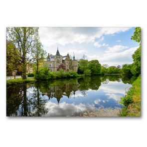 Premium Textil-Leinwand 90 x 60 cm Quer-Format Bückeburg Impressionen | Wandbild, HD-Bild auf Keilrahmen, Fertigbild auf hochwertigem Vlies, Leinwanddruck von Dirk Meutzner