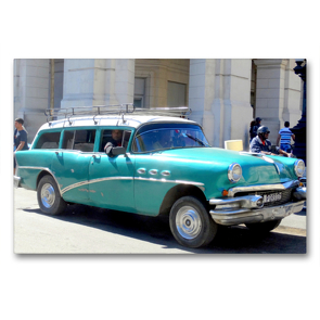 Premium Textil-Leinwand 90 x 60 cm Quer-Format Buick Estate Wagon in Havanna | Wandbild, HD-Bild auf Keilrahmen, Fertigbild auf hochwertigem Vlies, Leinwanddruck von Henning von Löwis of Menar