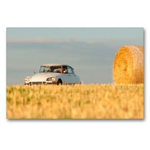 Premium Textil-Leinwand 90 x 60 cm Quer-Format Citroën DS – zauberhafter Oldtimer | Wandbild, HD-Bild auf Keilrahmen, Fertigbild auf hochwertigem Vlies, Leinwanddruck von Meike Bölts