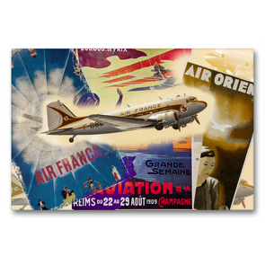 Premium Textil-Leinwand 90 x 60 cm Quer-Format DC-3 | Wandbild, HD-Bild auf Keilrahmen, Fertigbild auf hochwertigem Vlies, Leinwanddruck von Alois J. Koller