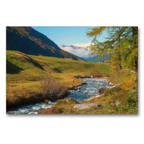 Premium Textil-Leinwand 90 x 60 cm Quer-Format Ducanbach im Sertigtal | Wandbild, HD-Bild auf Keilrahmen, Fertigbild auf hochwertigem Vlies, Leinwanddruck von SusaZoom