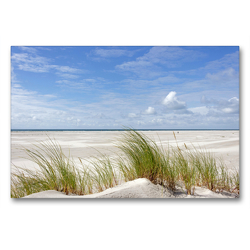 Premium Textil-Leinwand 90 x 60 cm Quer-Format Dünen und Kniepsand, Insel Amrum | Wandbild, HD-Bild auf Keilrahmen, Fertigbild auf hochwertigem Vlies, Leinwanddruck von N N