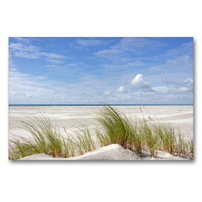 Premium Textil-Leinwand 90 x 60 cm Quer-Format Dünen und Kniepsand, Insel Amrum | Wandbild, HD-Bild auf Keilrahmen, Fertigbild auf hochwertigem Vlies, Leinwanddruck von N N