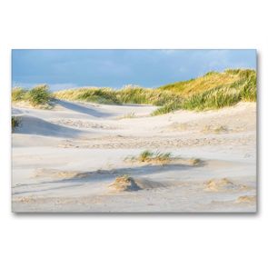 Premium Textil-Leinwand 90 x 60 cm Quer-Format Dünenlandschaft in St. Peter-Ording | Wandbild, HD-Bild auf Keilrahmen, Fertigbild auf hochwertigem Vlies, Leinwanddruck von Annett Mirsberger