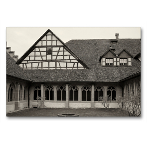 Premium Textil-Leinwand 90 x 60 cm Quer-Format Ehem. Benediktinerabtei St. Georgen in Stein am Rhein | Wandbild, HD-Bild auf Keilrahmen, Fertigbild auf hochwertigem Vlies, Leinwanddruck von Andreas Riedmiller
