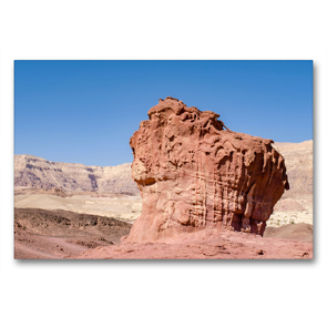 Premium Textil-Leinwand 90 x 60 cm Quer-Format Einer der sogenannten MUSHROOMS im Timna Park | Wandbild, HD-Bild auf Keilrahmen, Fertigbild auf hochwertigem Vlies, Leinwanddruck von Daniel Meissner