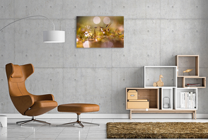 Premium Textil-Leinwand 900 x 600 cm Quer-Format Faszinierende Tropfenwelt & inspirierende Zitate | Wandbild, HD-Bild auf Keilrahmen, Fertigbild auf hochwertigem Vlies, Leinwanddruck von Andrea Potratz