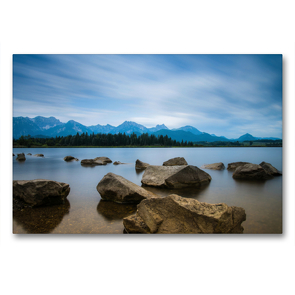 Premium Textil-Leinwand 90 x 60 cm Quer-Format Filterfotografie am Wasser | Wandbild, HD-Bild auf Keilrahmen, Fertigbild auf hochwertigem Vlies, Leinwanddruck von David Wolf