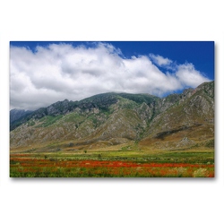 Premium Textil-Leinwand 90 x 60 cm Quer-Format Franshoekberg, Hottentots Holland Nature Reserve, Südafrika | Wandbild, HD-Bild auf Keilrahmen, Fertigbild auf hochwertigem Vlies, Leinwanddruck von Christian Heeb