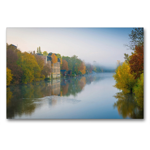 Premium Textil-Leinwand 90 x 60 cm Quer-Format Freyberg-Brauerei in Halle-Saale | Wandbild, HD-Bild auf Keilrahmen, Fertigbild auf hochwertigem Vlies, Leinwanddruck von Martin Wasilewski