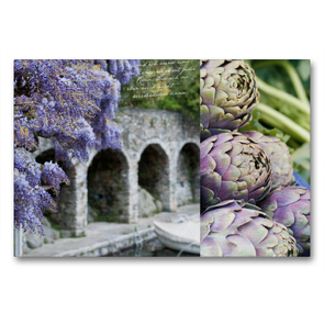 Premium Textil-Leinwand 90 x 60 cm Quer-Format Frühling am Lago Maggiore | Wandbild, HD-Bild auf Keilrahmen, Fertigbild auf hochwertigem Vlies, Leinwanddruck von Ulrike Gruch