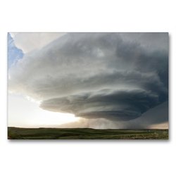 Premium Textil-Leinwand 90 x 60 cm Quer-Format Nebraska LP Supercell | Wandbild, HD-Bild auf Keilrahmen, Fertigbild auf hochwertigem Vlies, Leinwanddruck von N N