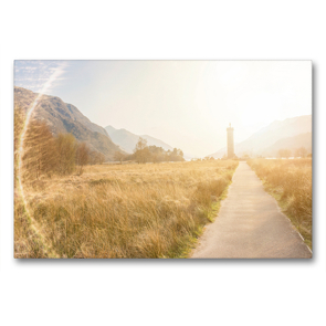 Premium Textil-Leinwand 90 x 60 cm Quer-Format Glenfinnan Monument in den Highlands | Wandbild, HD-Bild auf Keilrahmen, Fertigbild auf hochwertigem Vlies, Leinwanddruck von pixs:sell@Adobe Stock