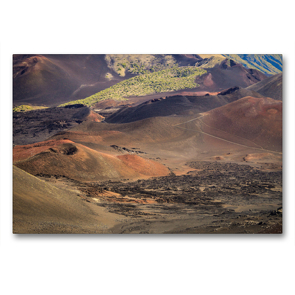 Premium Textil-Leinwand 90 x 60 cm Quer-Format Haleakala – Der größte Vulkankrater der Welt | Wandbild, HD-Bild auf Keilrahmen, Fertigbild auf hochwertigem Vlies, Leinwanddruck von Florian Krauss