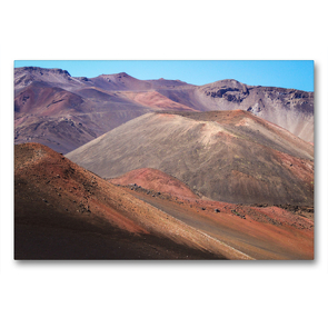 Premium Textil-Leinwand 90 x 60 cm Quer-Format Haleakala – Der größte Vulkankrater der Welt | Wandbild, HD-Bild auf Keilrahmen, Fertigbild auf hochwertigem Vlies, Leinwanddruck von Florian Krauss