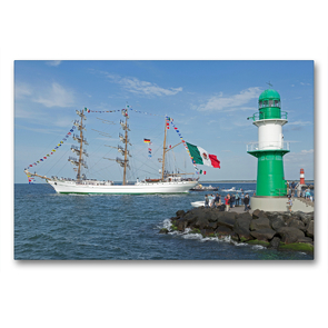 Premium Textil-Leinwand 90 x 60 cm Quer-Format Hanse-Sail | Wandbild, HD-Bild auf Keilrahmen, Fertigbild auf hochwertigem Vlies, Leinwanddruck von N N