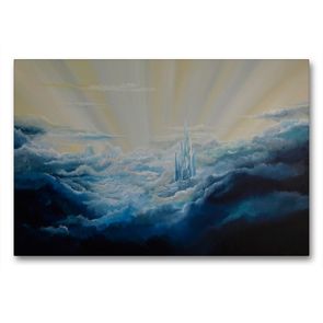 Premium Textil-Leinwand 90 x 60 cm Quer-Format Hoch oben in den Wolken | Wandbild, HD-Bild auf Keilrahmen, Fertigbild auf hochwertigem Vlies, Leinwanddruck von Conny Krakowski