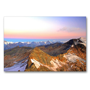 Premium Textil-Leinwand 90 x 60 cm Quer-Format Hochtor zum Sonnblick | Wandbild, HD-Bild auf Keilrahmen, Fertigbild auf hochwertigem Vlies, Leinwanddruck von Christa Kramer