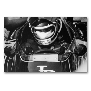 Premium Textil-Leinwand 90 x 60 cm Quer-Format Jackie Ickx 1. August 1974 Nürburgring | Wandbild, HD-Bild auf Keilrahmen, Fertigbild auf hochwertigem Vlies, Leinwanddruck von Eike Winter