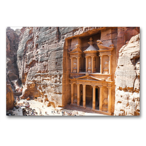Premium Textil-Leinwand 90 x 60 cm Quer-Format Jordanien ein Schatz im Orient | Wandbild, HD-Bild auf Keilrahmen, Fertigbild auf hochwertigem Vlies, Leinwanddruck von ROBERT STYPPA
