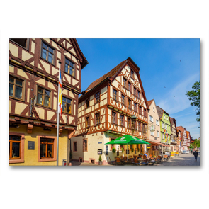 Premium Textil-Leinwand 90 x 60 cm Quer-Format Karlstadt Impressionen | Wandbild, HD-Bild auf Keilrahmen, Fertigbild auf hochwertigem Vlies, Leinwanddruck von Dirk Meutzner