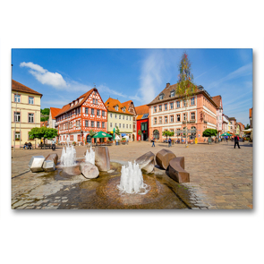 Premium Textil-Leinwand 90 x 60 cm Quer-Format Karlstadt Impressionen | Wandbild, HD-Bild auf Keilrahmen, Fertigbild auf hochwertigem Vlies, Leinwanddruck von Dirk Meutzner