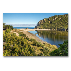 Premium Textil-Leinwand 90 x 60 cm Quer-Format Kohaihai, Südinsel | Wandbild, HD-Bild auf Keilrahmen, Fertigbild auf hochwertigem Vlies, Leinwanddruck von Katja Jentschura