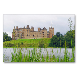 Premium Textil-Leinwand 90 x 60 cm Quer-Format Linlithgow Palace | Wandbild, HD-Bild auf Keilrahmen, Fertigbild auf hochwertigem Vlies, Leinwanddruck von Babett Paul – Babett’s Bildergalerie