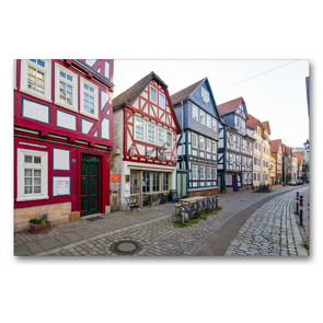 Premium Textil-Leinwand 90 x 60 cm Quer-Format Marburg Impressionen | Wandbild, HD-Bild auf Keilrahmen, Fertigbild auf hochwertigem Vlies, Leinwanddruck von Dirk Meutzner