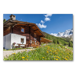 Premium Textil-Leinwand 90 x 60 cm Quer-Format Moareggalm am Klausberg im Ahrntal | Wandbild, HD-Bild auf Keilrahmen, Fertigbild auf hochwertigem Vlies, Leinwanddruck von Christian Müringer