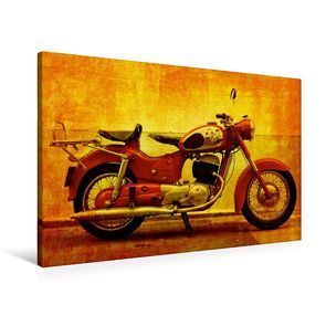 Premium Textil-Leinwand 90 x 60 cm Quer-Format Motorrad Oldtimer | Wandbild, HD-Bild auf Keilrahmen, Fertigbild auf hochwertigem Vlies, Leinwanddruck von Gabi Siebenhühner von Siebenhühner,  Gabi