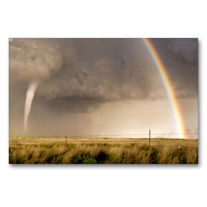 Premium Textil-Leinwand 90 x 60 cm Quer-Format New Mexico Tornado | Wandbild, HD-Bild auf Keilrahmen, Fertigbild auf hochwertigem Vlies, Leinwanddruck von N N