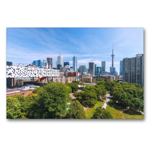 Premium Textil-Leinwand 90 x 60 cm Quer-Format Ostkanadas Metropole Toronto | Wandbild, HD-Bild auf Keilrahmen, Fertigbild auf hochwertigem Vlies, Leinwanddruck von Hanna Wagner