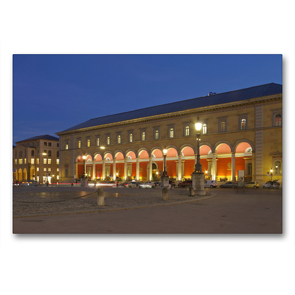 Premium Textil-Leinwand 90 x 60 cm Quer-Format Palais Toerring-Jettenbach am Max-Joseph-Platz in München | Wandbild, HD-Bild auf Keilrahmen, Fertigbild auf hochwertigem Vlies, Leinwanddruck von Berthold Werner