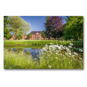 Premium Textil-Leinwand 90 x 60 cm Quer-Format Park von Schloß Bothmer (Mecklenburg-Vorpommern) | Wandbild, HD-Bild auf Keilrahmen, Fertigbild auf hochwertigem Vlies, Leinwanddruck von Christian Müringer