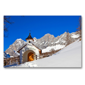 Premium Textil-Leinwand 90 x 60 cm Quer-Format Ramsau am Dachstein | Wandbild, HD-Bild auf Keilrahmen, Fertigbild auf hochwertigem Vlies, Leinwanddruck von Christa Kramer