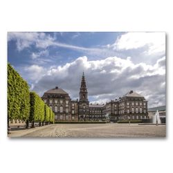 Premium Textil-Leinwand 90 x 60 cm Quer-Format Schloss Christiansborg | Wandbild, HD-Bild auf Keilrahmen, Fertigbild auf hochwertigem Vlies, Leinwanddruck von Christian Müringer