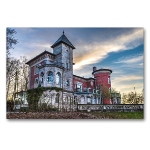 Premium Textil-Leinwand 90 x 60 cm Quer-Format Schloss Falkenegg | Wandbild, HD-Bild auf Keilrahmen, Fertigbild auf hochwertigem Vlies, Leinwanddruck von Val Thoermer