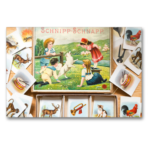 Premium Textil-Leinwand 90 x 60 cm Quer-Format Schnipp Schnapp | Wandbild, HD-Bild auf Keilrahmen, Fertigbild auf hochwertigem Vlies, Leinwanddruck von WEIBKIWI