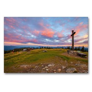 Premium Textil-Leinwand 90 x 60 cm Quer-Format Schöne Grüße aus Radstadt | Wandbild, HD-Bild auf Keilrahmen, Fertigbild auf hochwertigem Vlies, Leinwanddruck von Christa Kramer