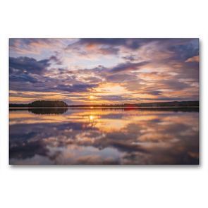 Premium Textil-Leinwand 90 x 60 cm Quer-Format Schwedischer Sommer in Värmland | Wandbild, HD-Bild auf Keilrahmen, Fertigbild auf hochwertigem Vlies, Leinwanddruck von Daniel Burdach