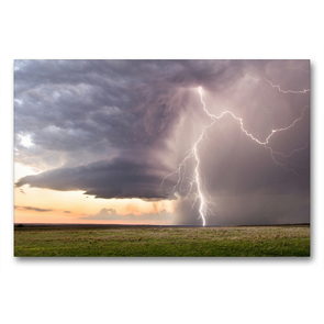 Premium Textil-Leinwand 90 x 60 cm Quer-Format Texas Storm | Wandbild, HD-Bild auf Keilrahmen, Fertigbild auf hochwertigem Vlies, Leinwanddruck von N N