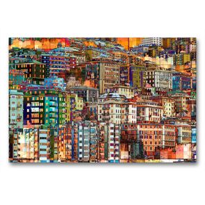 Premium Textil-Leinwand 90 x 60 cm Quer-Format Urbanes mal anders | Wandbild, HD-Bild auf Keilrahmen, Fertigbild auf hochwertigem Vlies, Leinwanddruck von Anne Madalinski