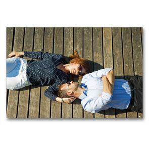 Premium Textil-Leinwand 90 x 60 cm Quer-Format Wir gehören zusammen | Wandbild, HD-Bild auf Keilrahmen, Fertigbild auf hochwertigem Vlies, Leinwanddruck von Martina Marten