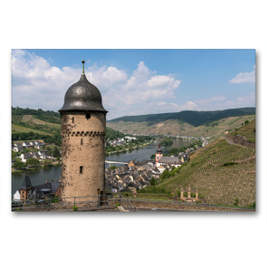 Premium Textil-Leinwand 90 x 60 cm Quer-Format Zell | Wandbild, HD-Bild auf Keilrahmen, Fertigbild auf hochwertigem Vlies, Leinwanddruck von Peter Schickert