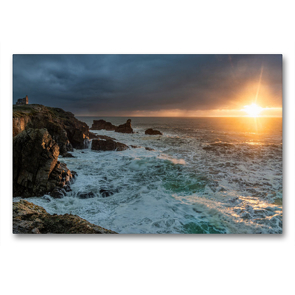 Premium Textil-Leinwand 900 x 600 cm Quer-Format Côte Sauvage Die wilde Küste der Bretagne | Wandbild, HD-Bild auf Keilrahmen, Fertigbild auf hochwertigem Vlies, Leinwanddruck von Thomas Gerber