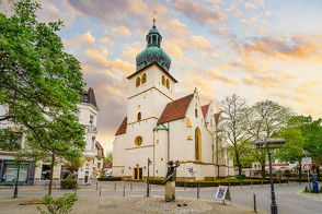 Premium Textil-Leinwand 900 x 600 cm Quer-Format Die Jakobikirche | Wandbild, HD-Bild auf Keilrahmen, Fertigbild auf hochwertigem Vlies, Leinwanddruck von Dirk Meutzner