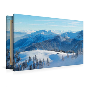 Premium Textil-Leinwand 900 x 600 cm Quer-Format Winterruhe am Wallberg, Deutschland | Wandbild, HD-Bild auf Keilrahmen, Fertigbild auf hochwertigem Vlies, Leinwanddruck von None SusaZoom