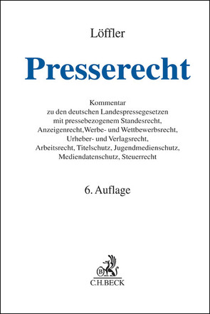 Presserecht von Achenbach,  Hans, Altenhain,  Karsten, Berger,  Christian, Boorberg,  Wolfgang, Burkhardt,  Emanuel H, Cornils,  Matthias, Dörner,  Hans-Jürgen, Grund,  Ulrich, Heilmann,  Stefan, Kühl,  Kristian, Lehr,  Matthias, Löffler,  Joachim, Löffler,  Martin, Schulz,  Wolfgang, Sedelmeier,  Klaus, Steffen,  Erich, Strobl-Albeg,  Joachim von, Wenzel,  Karl Egbert