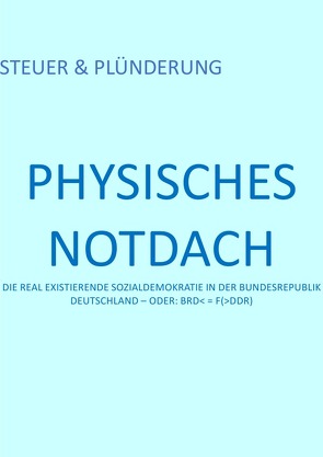 PRESSESPIEGEL.[hD] / PHYSISCHES NOTDACH – STEUER & PLÜNDERUNG (VIII v XII) von August,  Pierre, Schast,  Christine